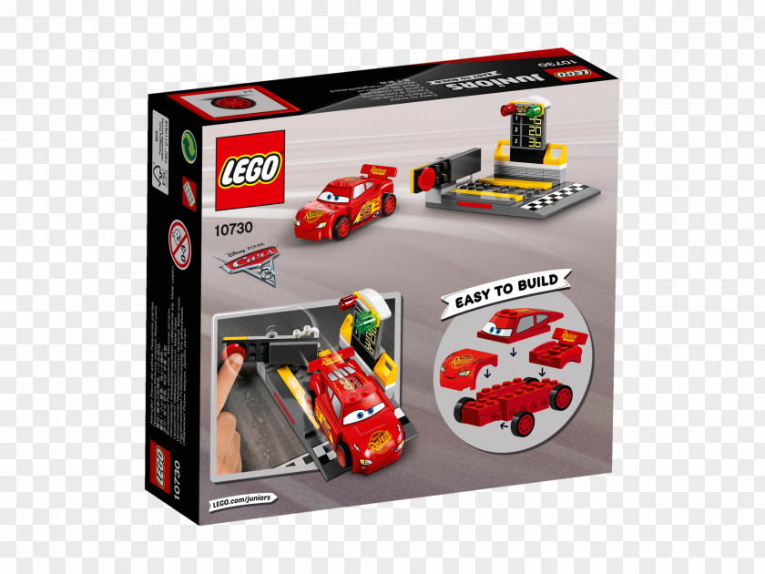 Toy LEGO 10730 Juniors Lightning McQueen Speed Launcher Cars Amazon.com PNG