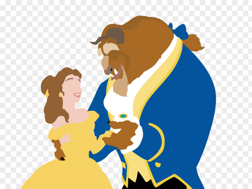 Disney Princess Belle Beast Rapunzel Cogsworth PNG