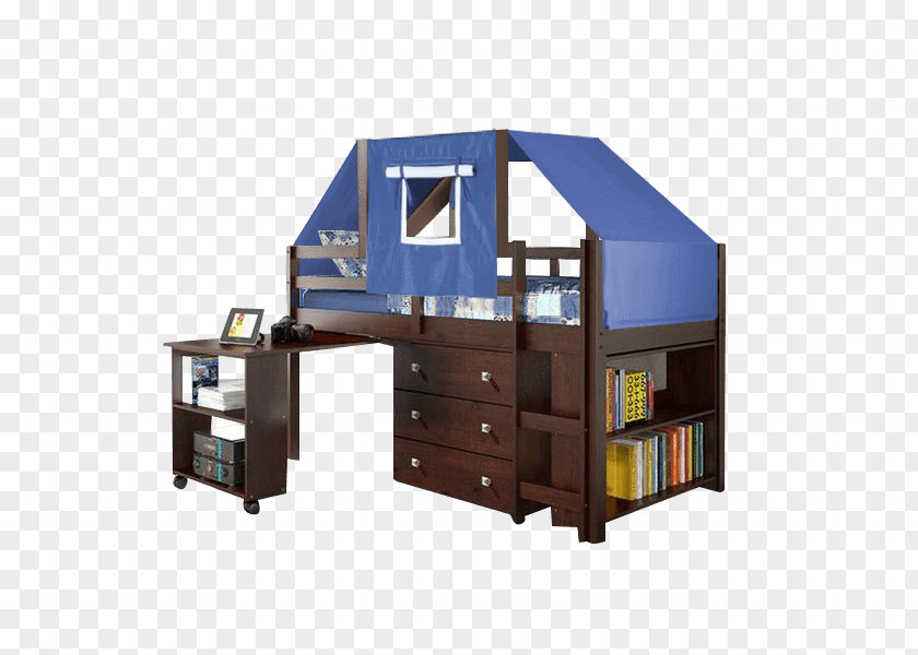 Furniture Tent Sale Bunk Bed Donco Kids 760cp Low Study Loft Dark Cappuccinowhite Desk PNG