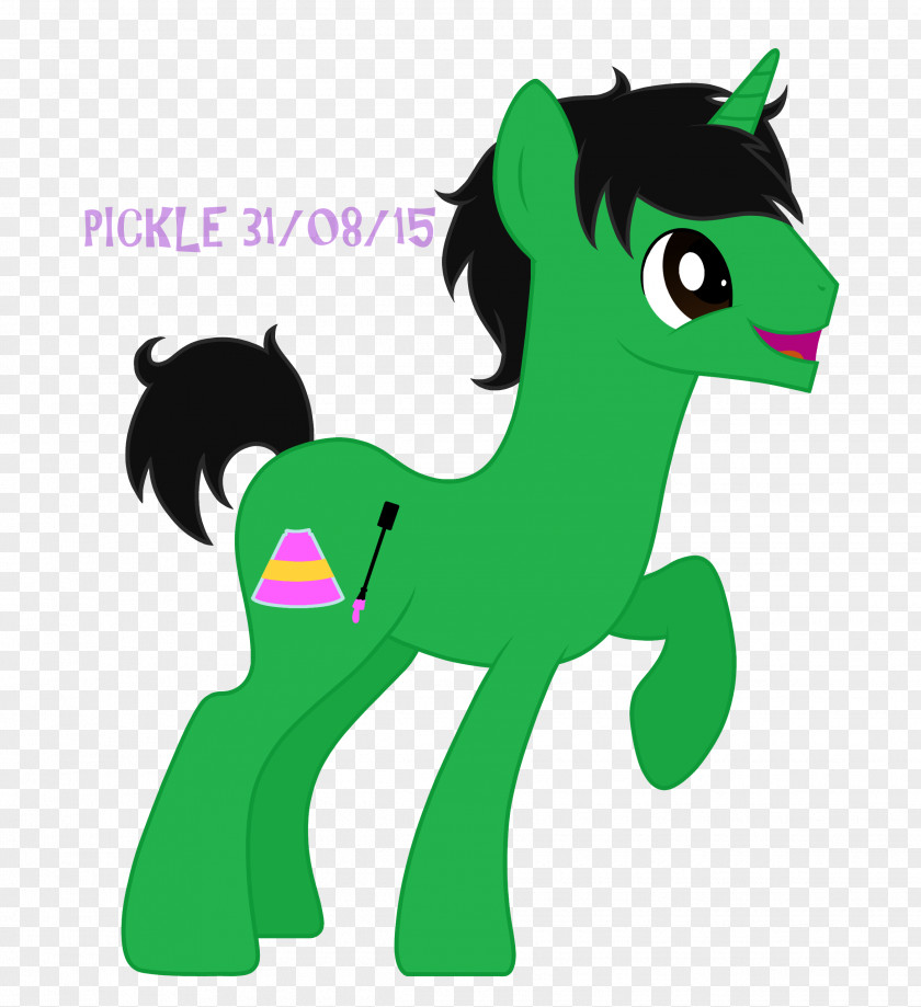 Horse Clip Art Green Fiction Character PNG