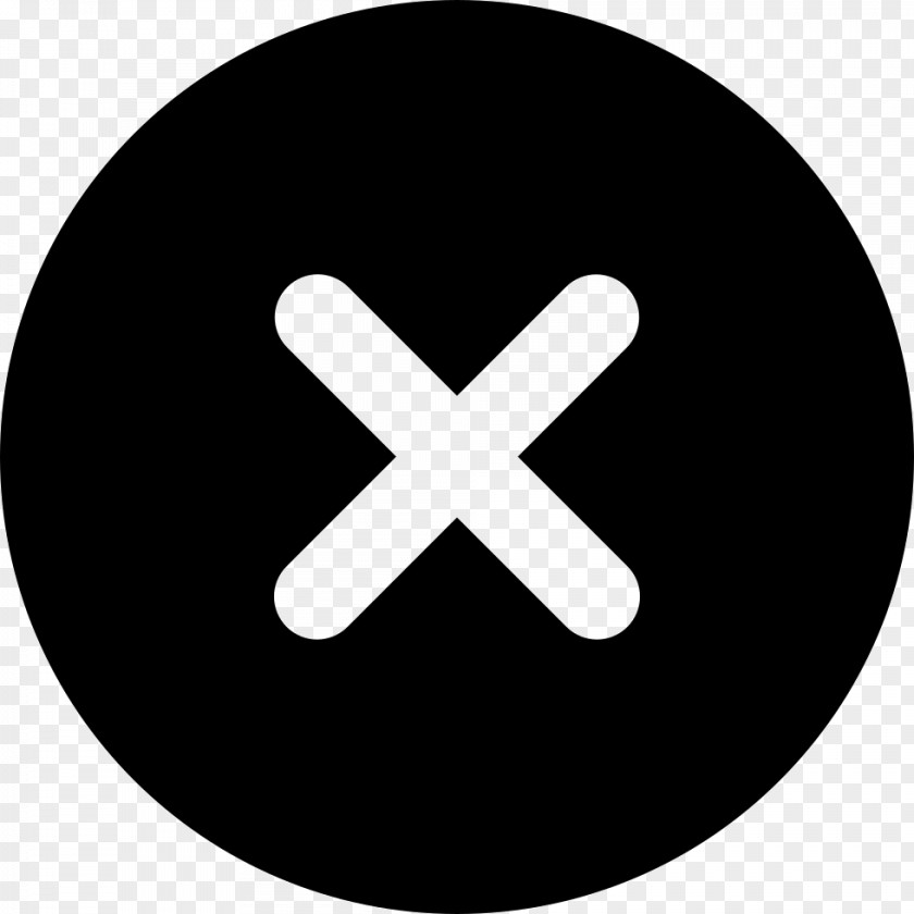 No Icon X Disk Logo Brand PNG