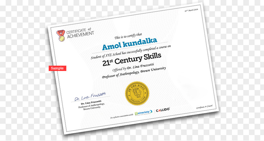 Skill Certificate Paper Line Brand Font PNG