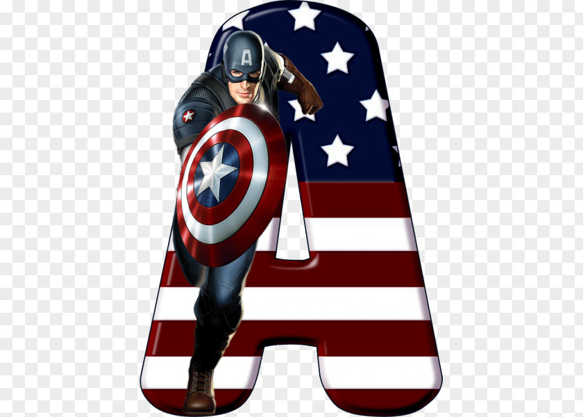 Alfabeto Thor Captain America Iron Man Spider-Man Hulk Superhero PNG