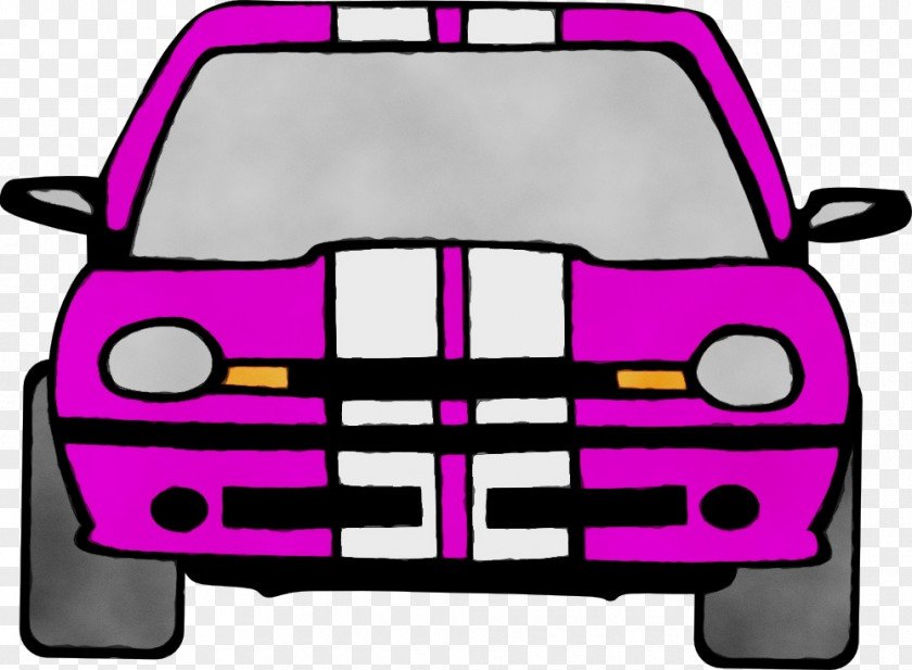 Compact Car Magenta Sports Dodge Chrysler Neon Driving PNG
