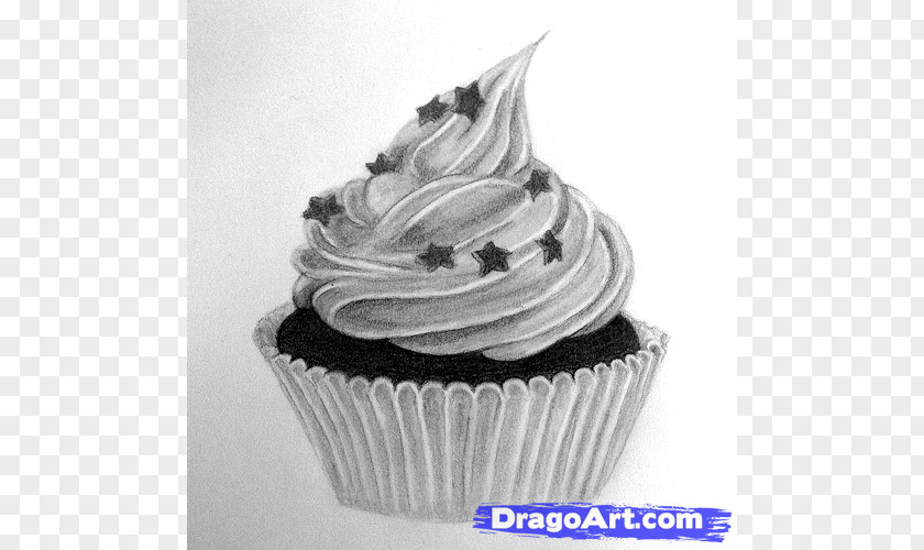 Cupcakes Drawing Cupcake How-to Pencil PNG