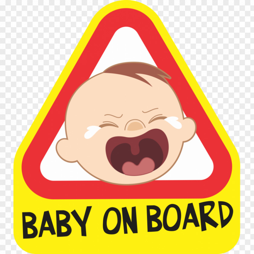 Baby On Board Smiley Text Messaging Logo Clip Art PNG