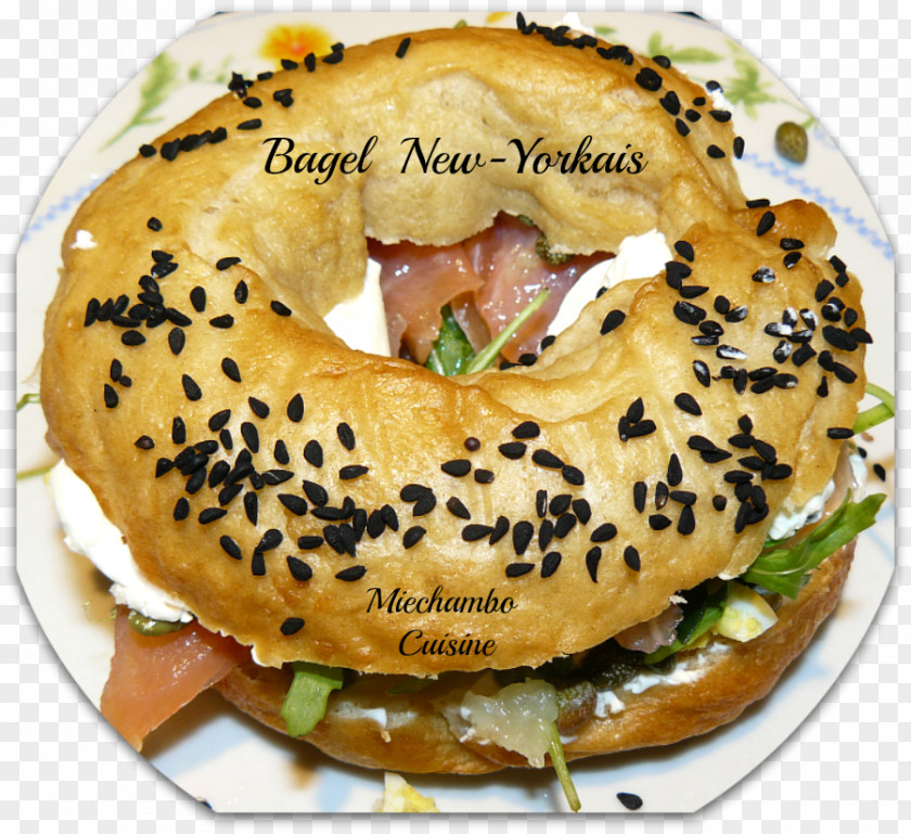 Bagel Pan Bagnat Vegetarian Cuisine Breakfast Sandwich Beignet PNG