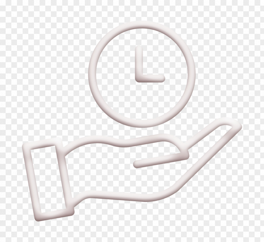 Hand Icon Time Management Save PNG