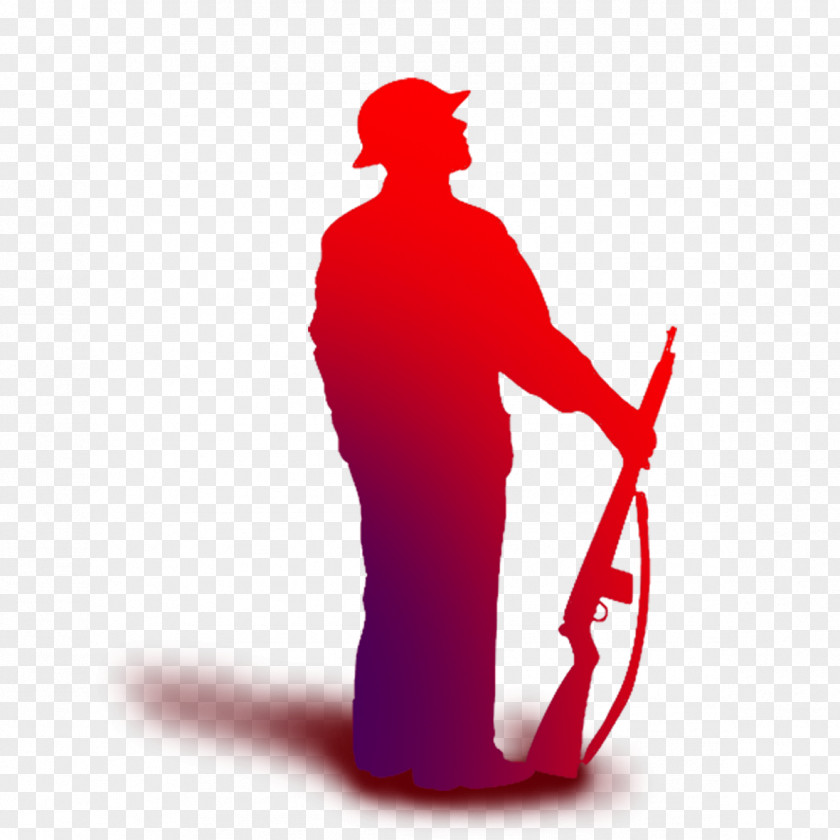 Soldiers Stand Guard Soldier Silhouette Royalty-free Illustration PNG