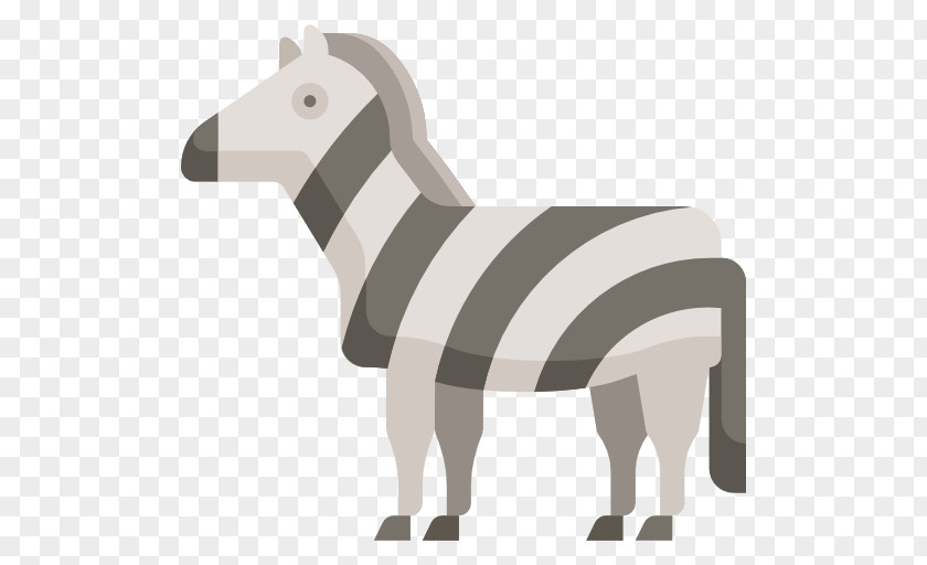 Zebra Horse Icon PNG