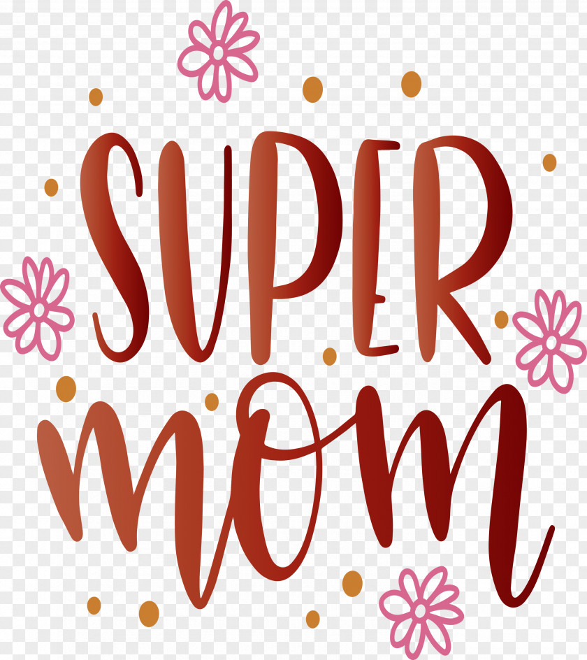 Mothers Day Super Mom PNG