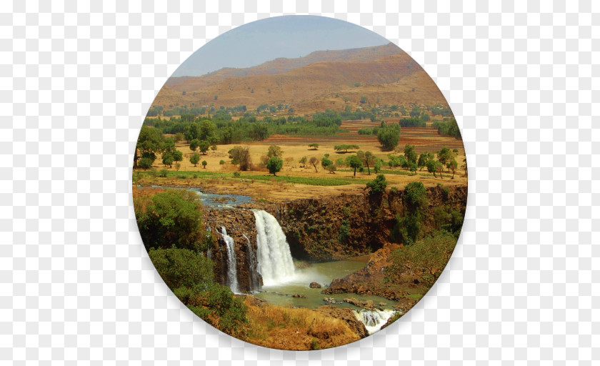 Nikhil Blue Nile Falls Waterfall Landscape PNG