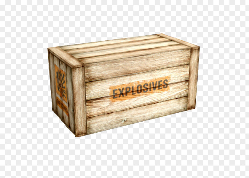 Wooden Long Strip Ammunition Box PNG