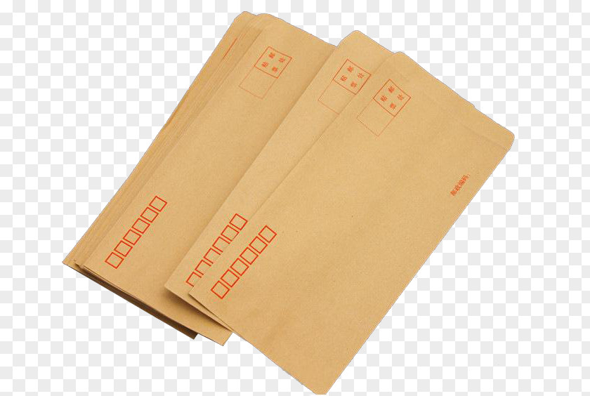 Kraft Paper Postal Envelope HD Material Standard Size Post Office PNG