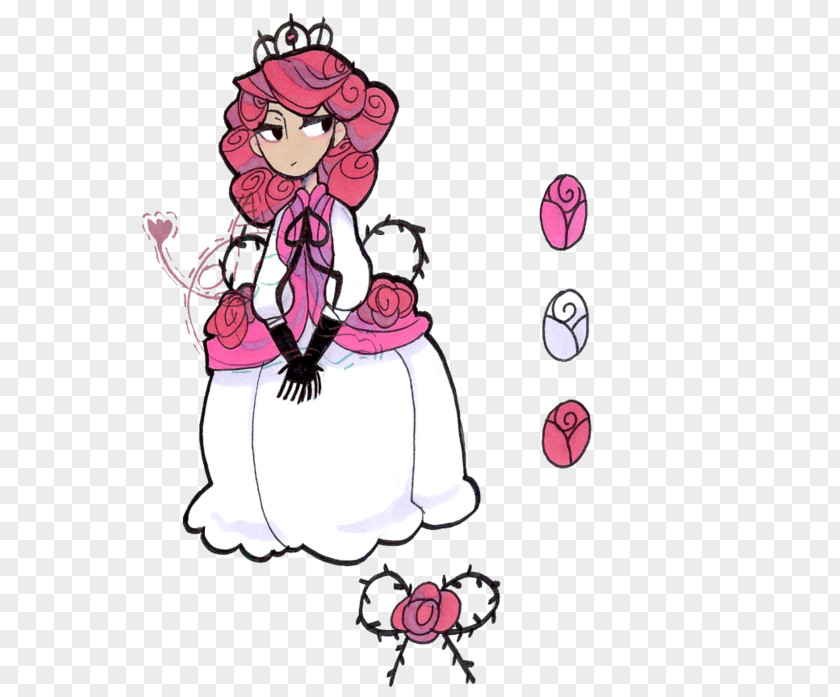 Queen Of Spades Cut Flowers Cartoon Pink M Clip Art PNG