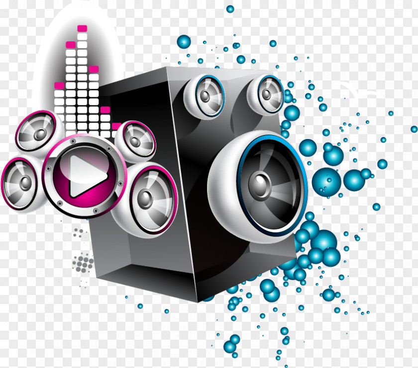Speaker Black Temperament Vector Elements Diamant Koninkrijk Sound Android Loudspeaker Enclosure PNG