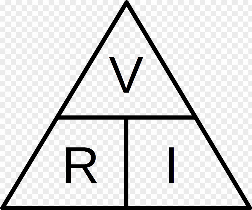 Triangulo Ohm's Law Voltage Electrical Resistance And Conductance Network PNG