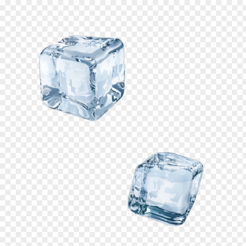 Two Ice Cubes Cube Stock Illustration PNG