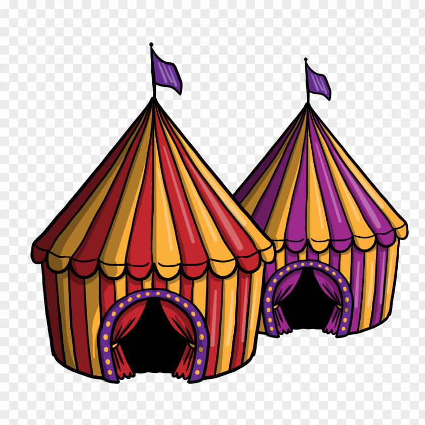 Vector Circus Performance Tent Carpa PNG