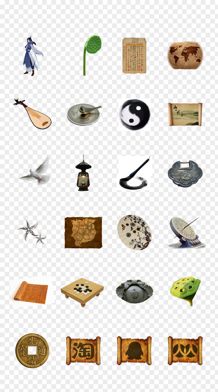 Ancient Antiquity Creative Button Download Computer File PNG
