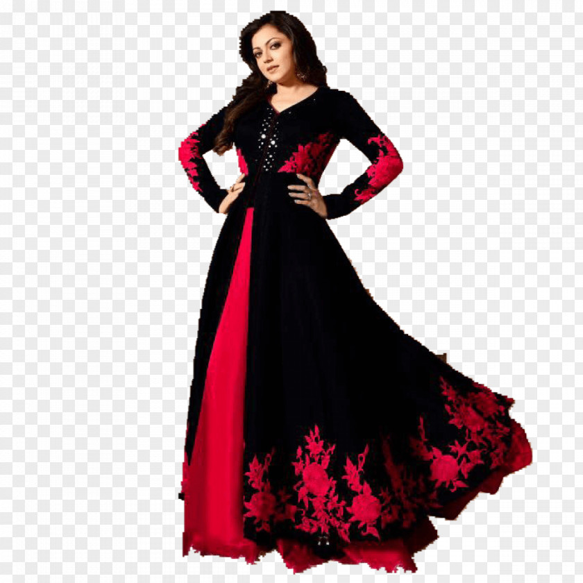 Blue Cotton Salwar Kameez Party Dress Gown Clothing PNG