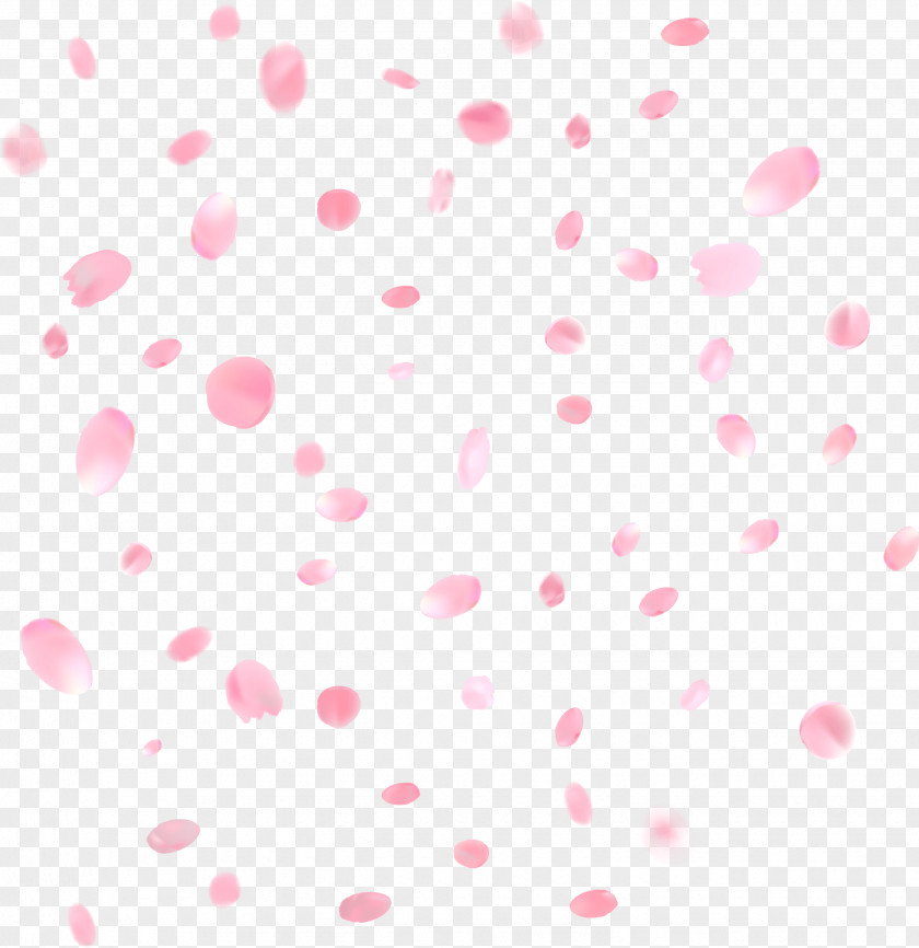 Cherry Blossoms Polka Dot Line Point Pattern PNG
