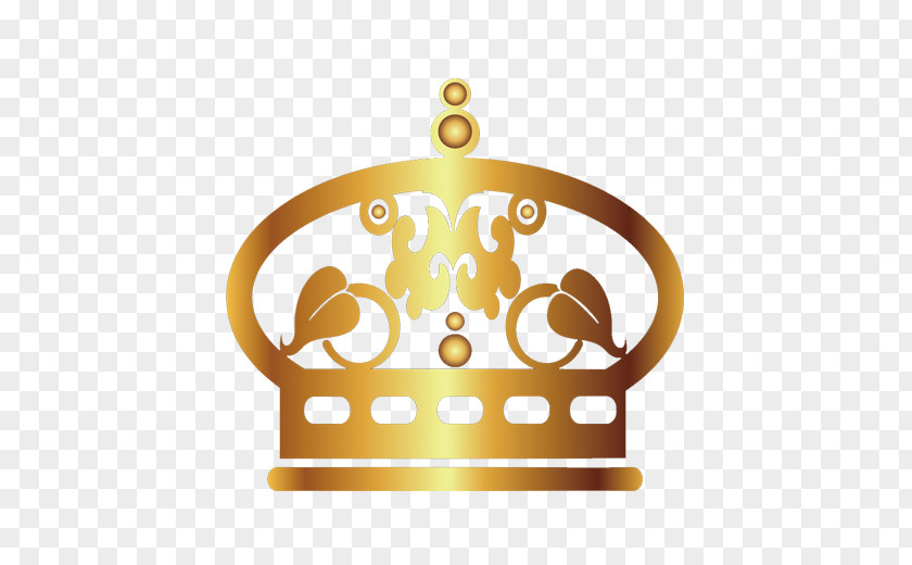 Golden Crown Vector Logo PNG