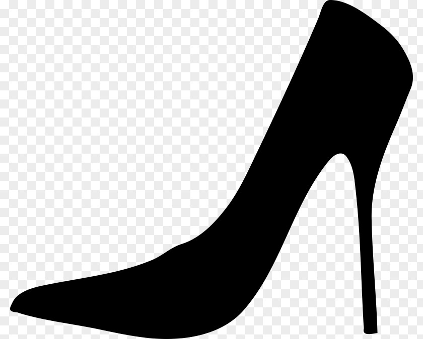 Silhouette High-heeled Shoe Sneakers Clip Art PNG