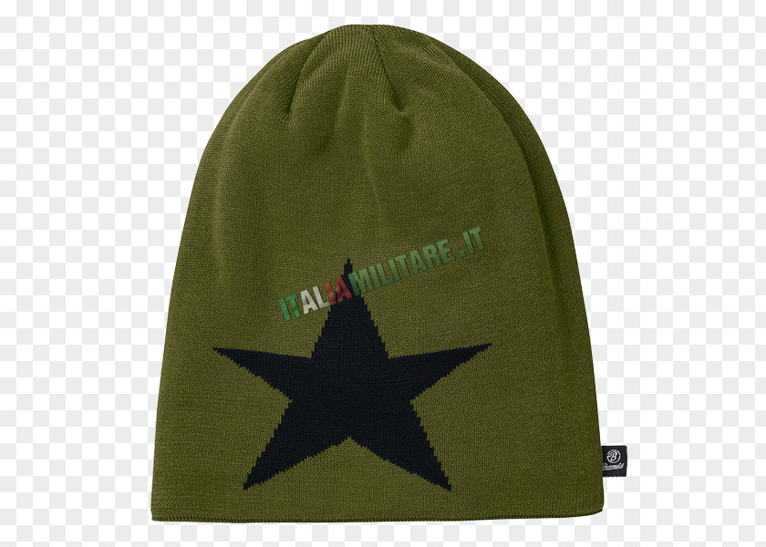 Beanie Knit Cap Bandana Olive PNG