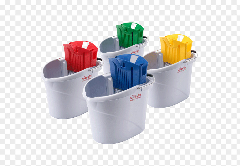 Bucket Mop Vileda Plastic Cleaning PNG