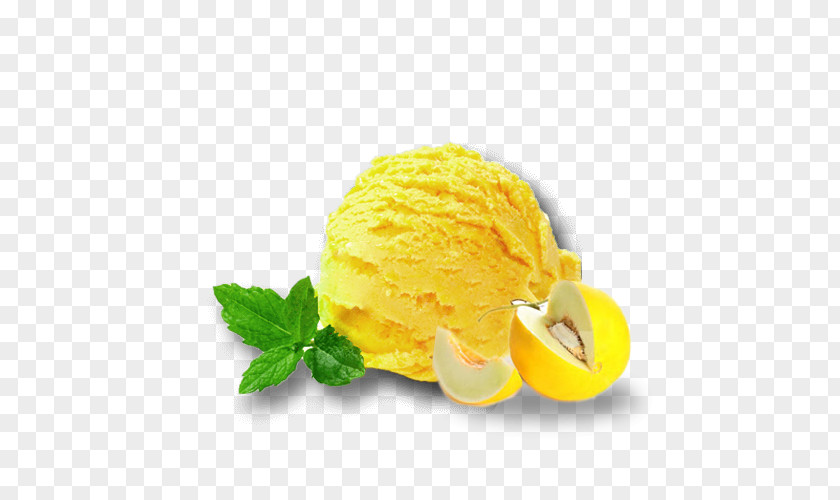 Delicious Melon Ice Cream Sorbet Food Scoops PNG