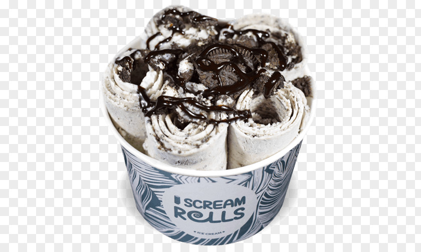 Ice Cream Sundae Stir-fried Oreo I Scream Rolls PNG