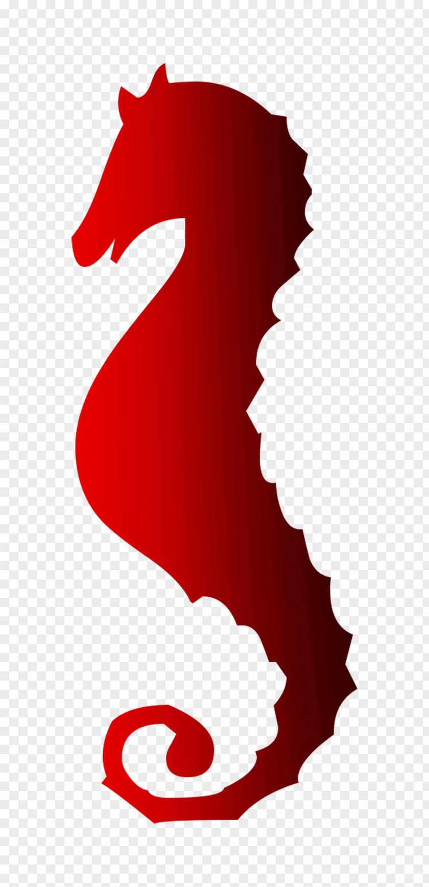 Seahorse Clip Art Logo RED.M PNG