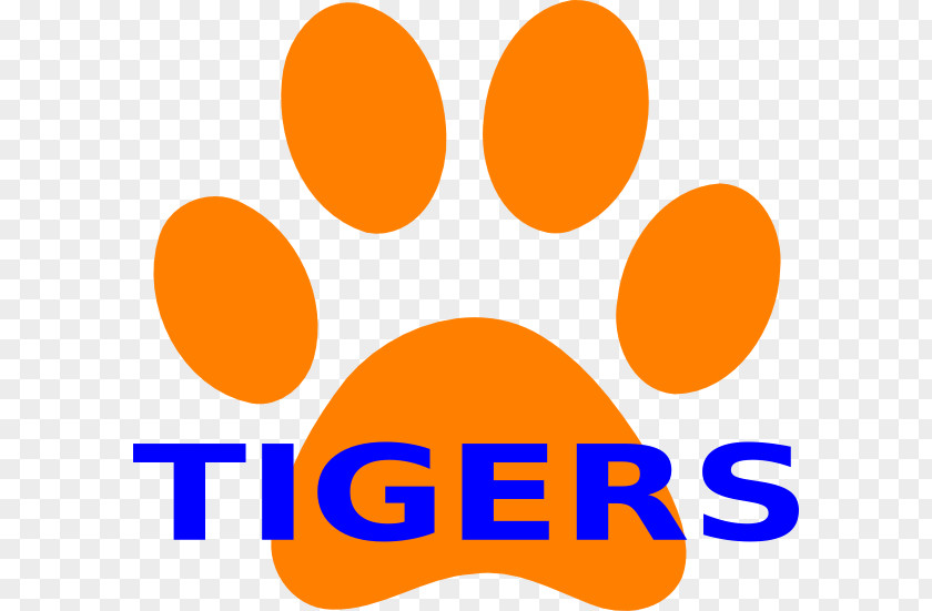 How To Draw A Tiger Paw Print Clemson University Clip Art PNG