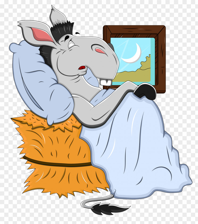 Sleeping Donkey Cartoon Sleep In Non-human Animals PNG