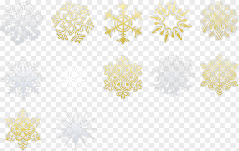 Snowflake Style Collection Petal Pattern PNG