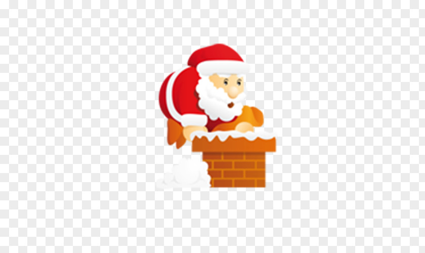 Turn Chimney Santa Claus Icon PNG