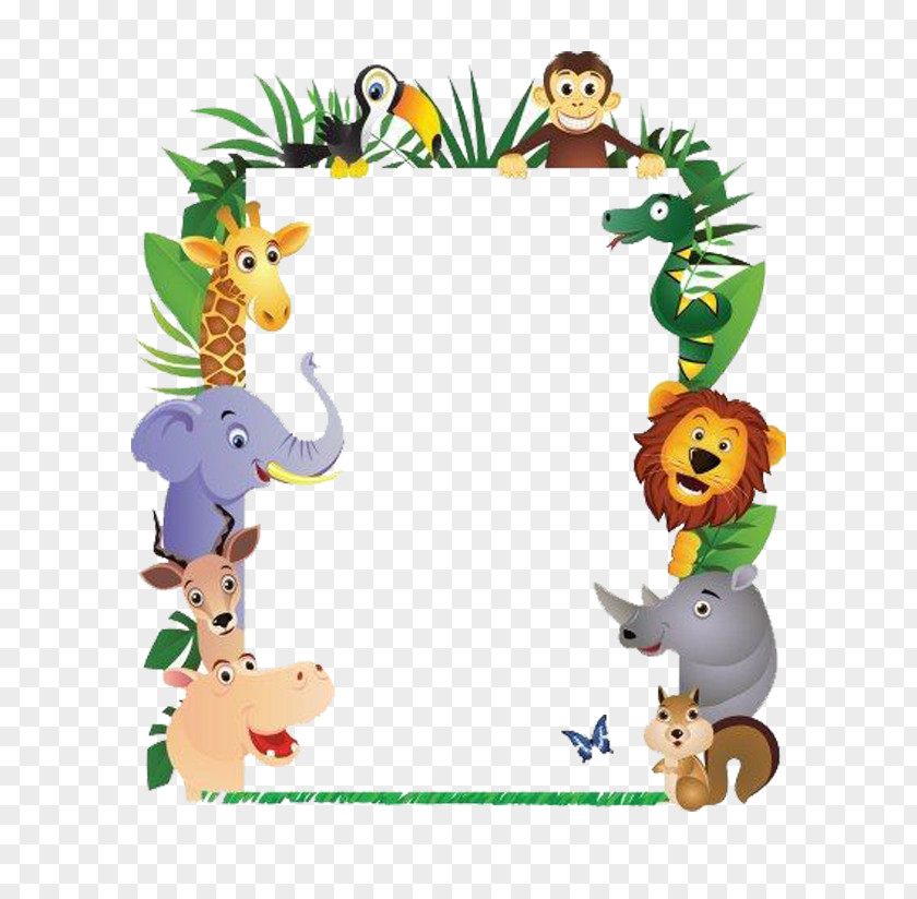 Animal Picture Frames Monkey Clip Art PNG