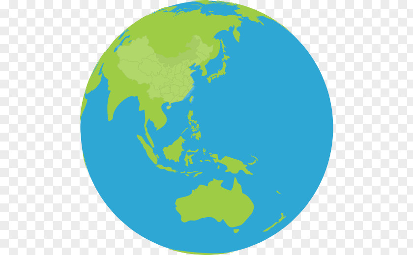 Blue Earth China Japan Australia World PNG