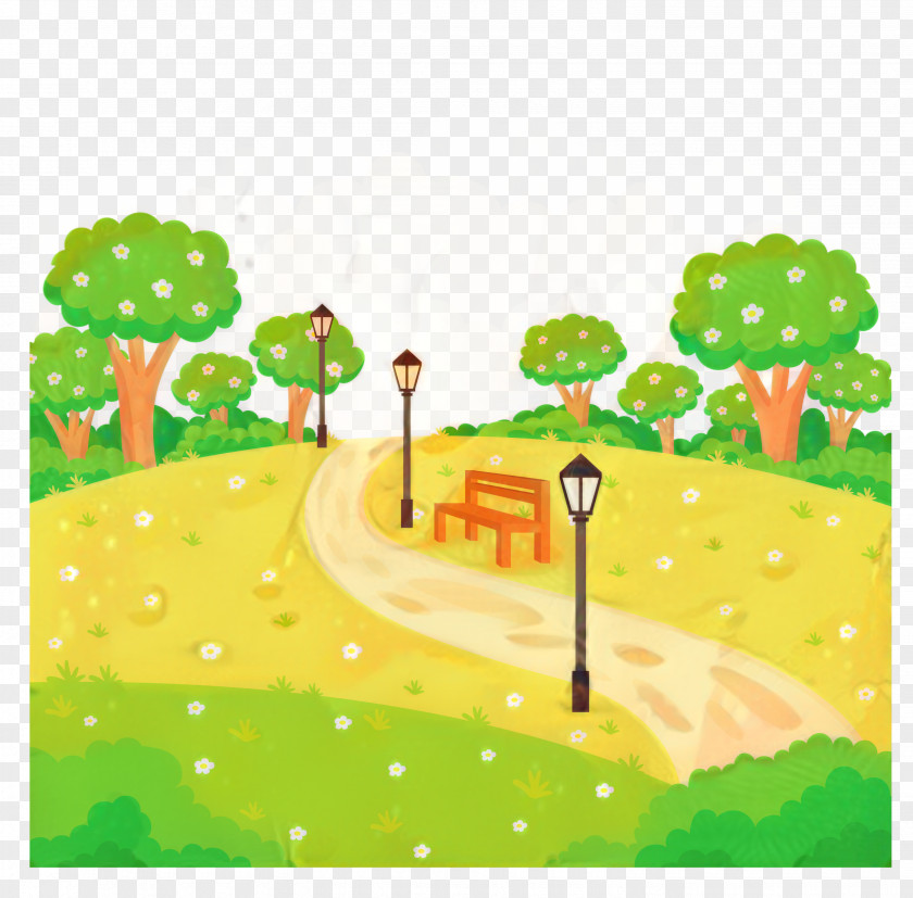 Road Plant Green Grass Background PNG
