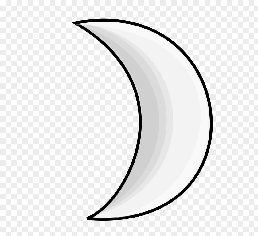 Silver Line Cliparts Moon Symbol Weather Crescent Clip Art PNG