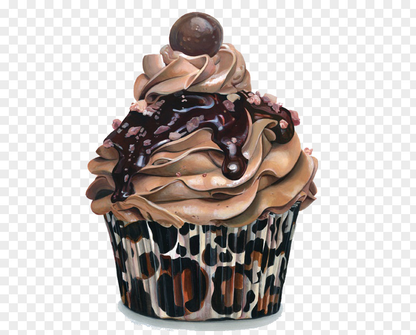 Chocolate Cake Cupcake Muffin Frosting & Icing Drawing PNG
