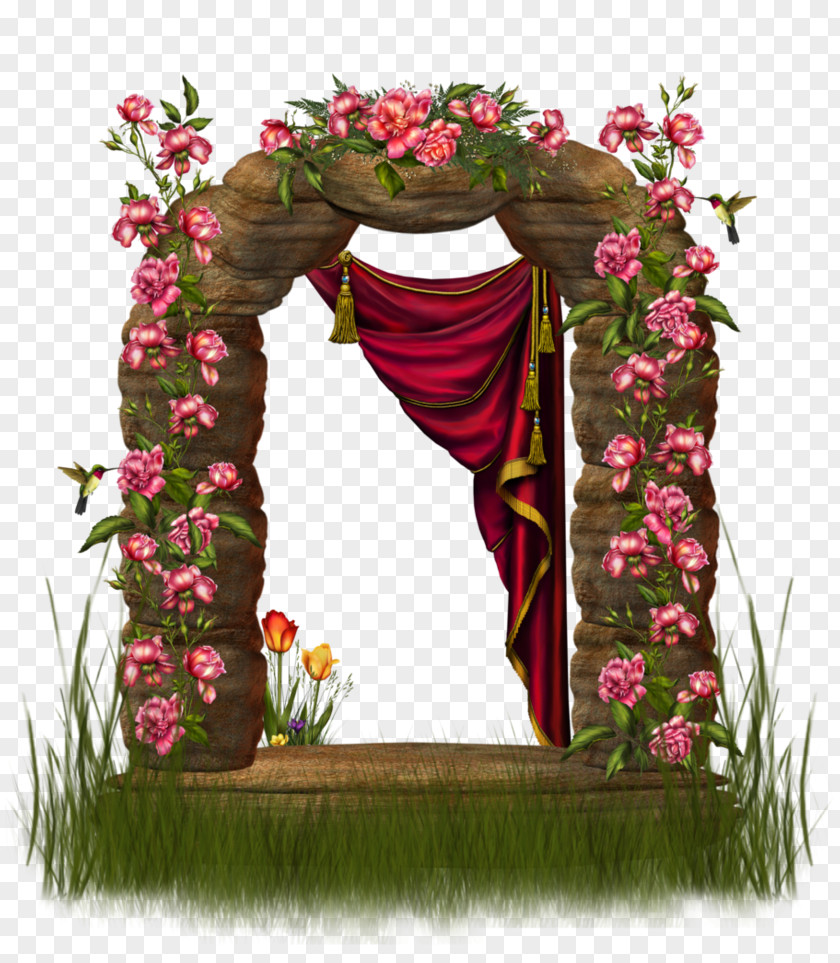 Design Garden Roses Arch Clip Art PNG