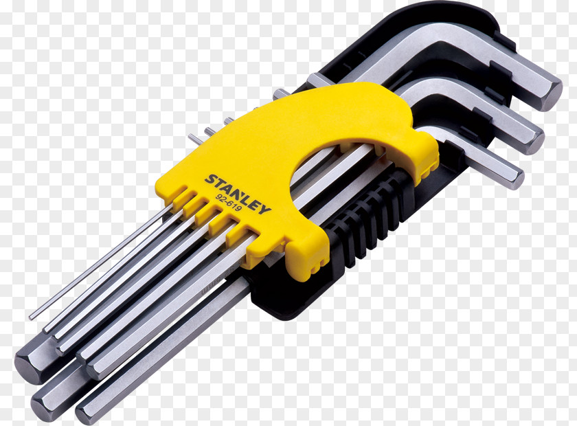 Hand Operated Tools Spanners Stanley Hex Key Allen PNG