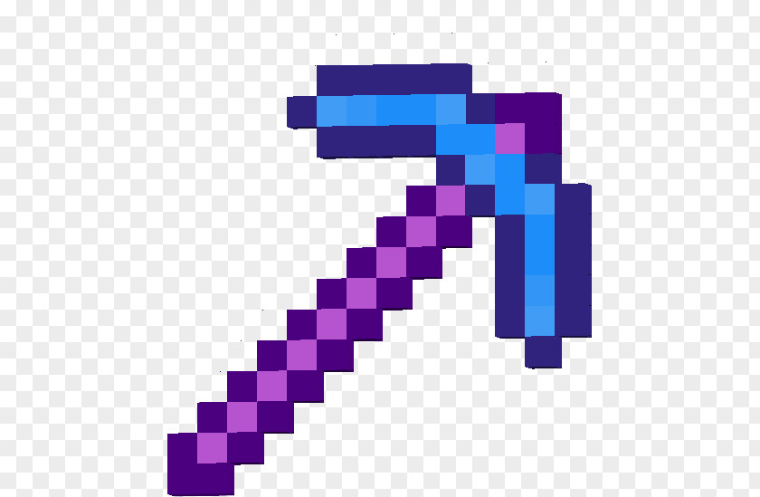 Minecraft Pickaxe Diamond Wood Video Game PNG