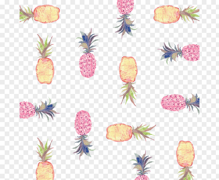 Cartoon Pineapple Background Fruit Auglis Euclidean Vector PNG