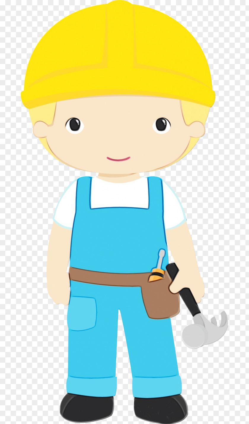Child Construction Worker Background PNG