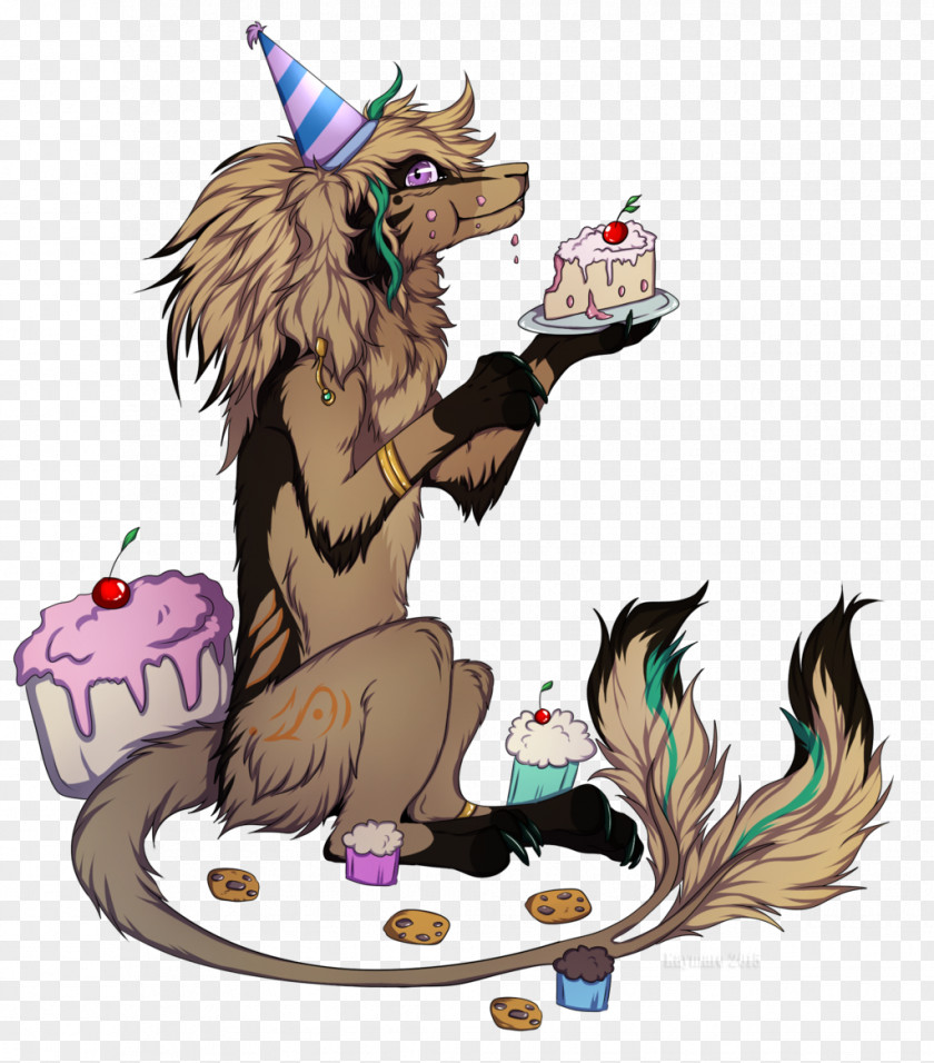 Cute Animals Eating Cake Clip Art Illustration Dog Canidae Mammal PNG