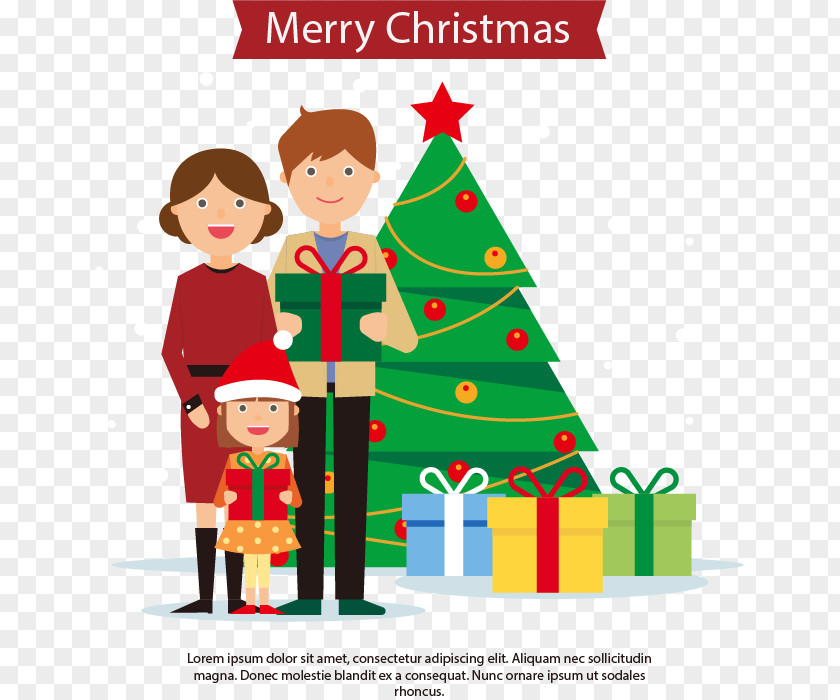 Family Christmas Tree PNG