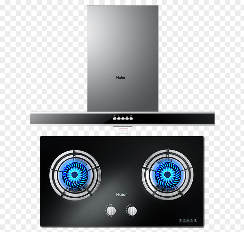 Home Appliance Haier Exhaust Hood Gas Stove PNG